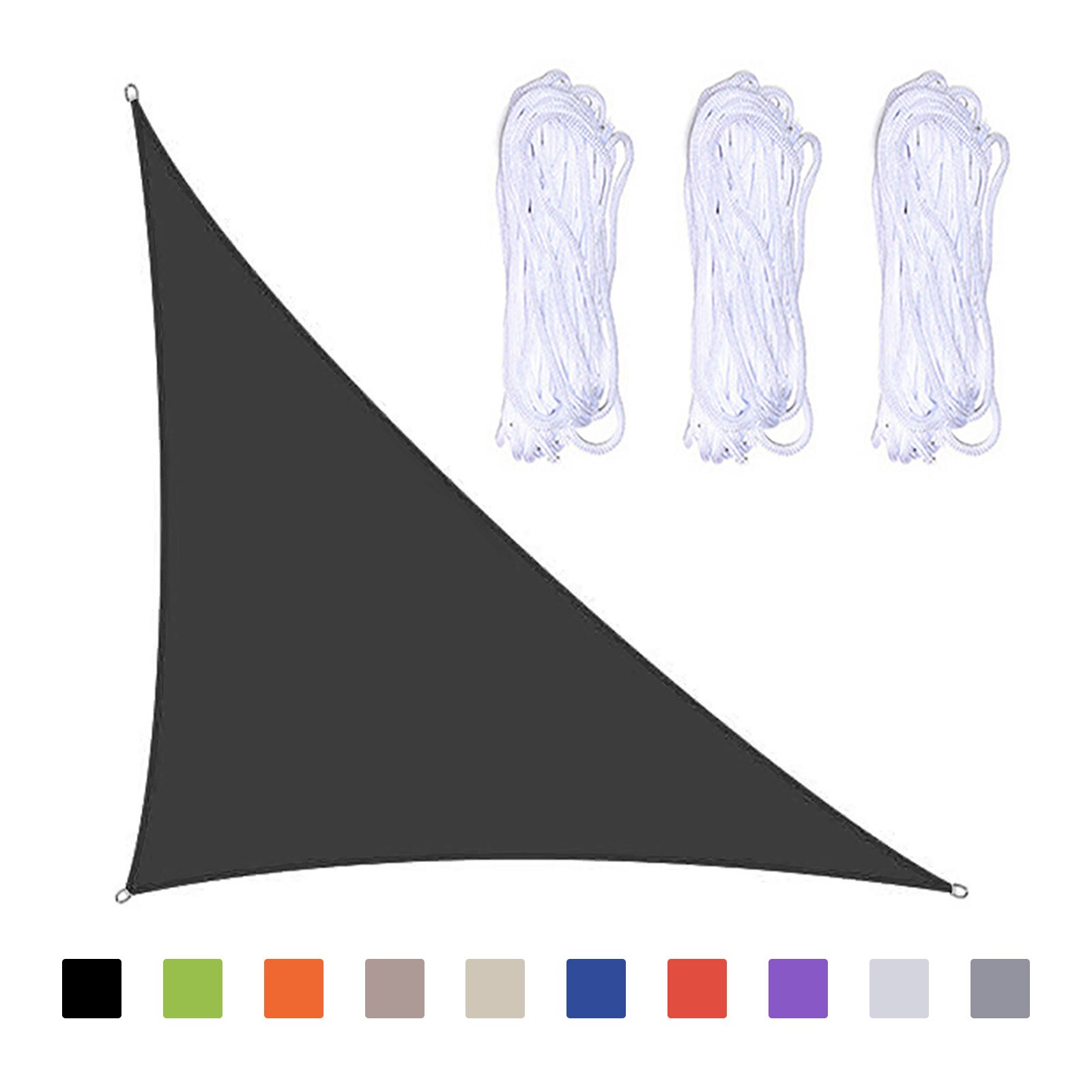 Right Angle Shade Sail For Outdoor Patio Backyard Carport 3*4*5 M Waterproof With Three Ropes Swimming Pool Balcony Terrace