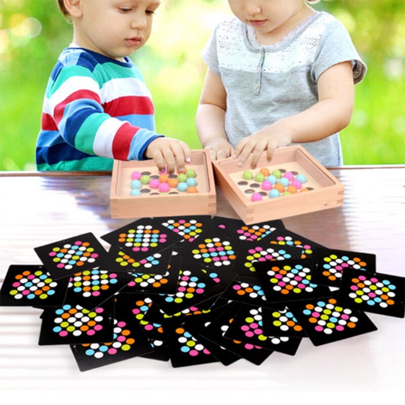 Kids Wooden Finger Game Focus on Training Toys Party Game Classic Matching Game for 3-6 Years Old