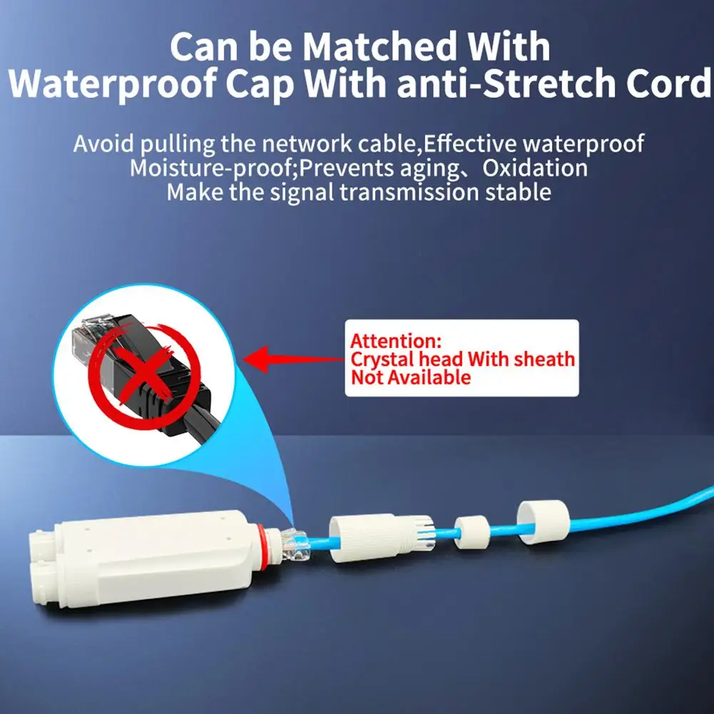 Repetidor POE impermeable de 2 puertos IP66 10/100Mbps 1 a 2 extensor PoE compatible con IEEE802.3af/at exterior para cámara con interruptor POE