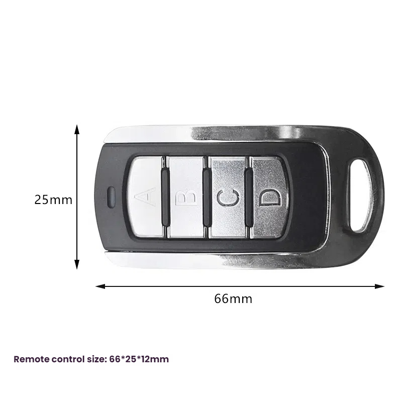 Wireless Garage Remote Electronic Gate Control 433mhz Key Fob Command Hand Transmitter for Shutter Door Siren Garage