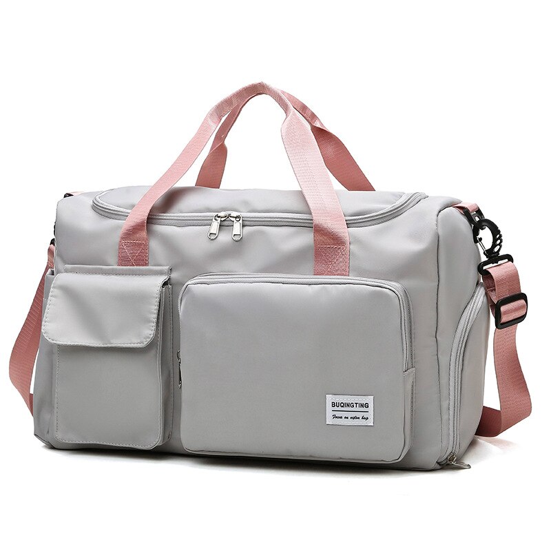 Bolsa de yoga de gran capacidad, bolsa de fitness de separación húmeda en seco, bolso de tela Oxford con posición de zapato, bolsa de viaje, equipaje, nueva: gary