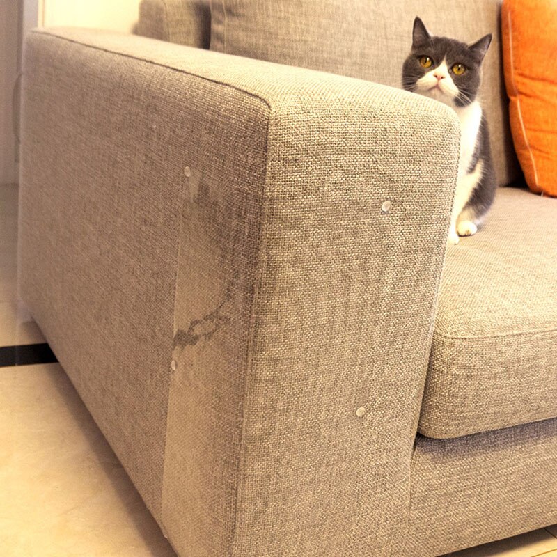 1 stk kæledyrsforsyning pvc gennemsigtige klistermærker beskytter møbler selvklæbende sofa stol kat anti-grab film