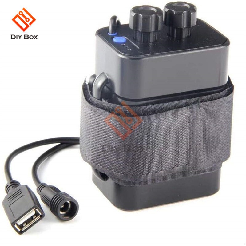 4/6x18650 Lithium Battery Pack Charger Box LED Indicator Waterproof Safety Cycling Battery Case Holder for Bike Light Headlamp