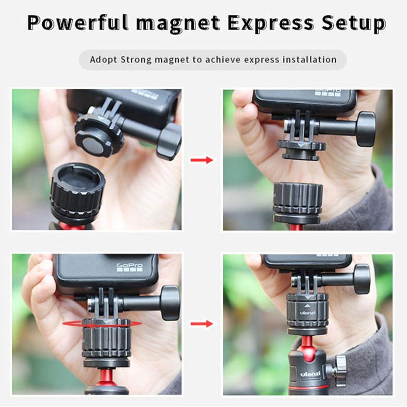 Ulanzi Universale GP-4 Magnetico A Sgancio Rapido Macchina Fotografica di Azione di sport Camera titolare per GoPro 8765 DJI Osmo Stabilizzatore