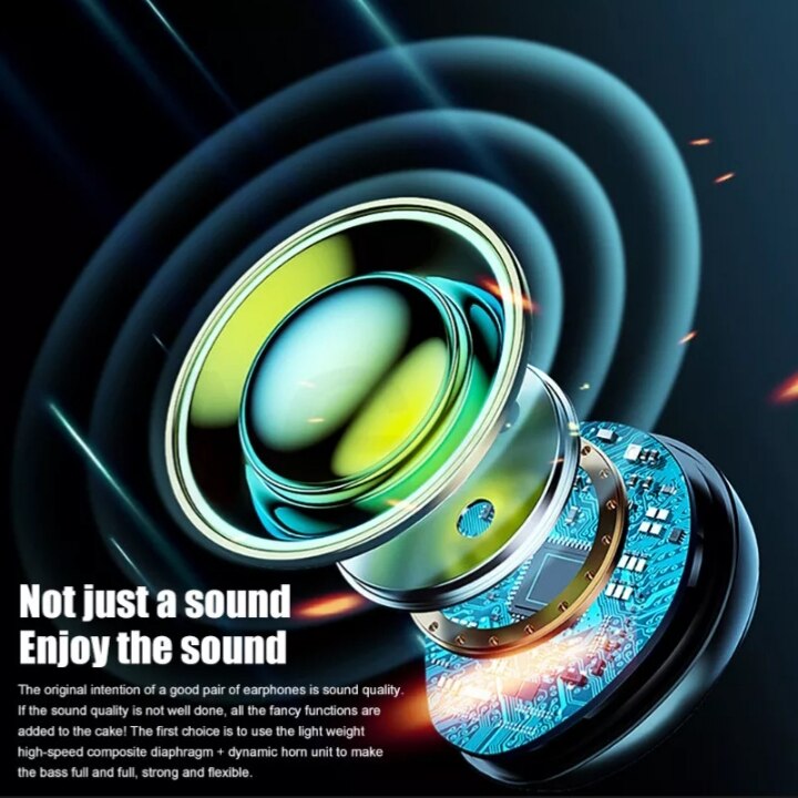 Tw $ bluetooth 5.0 Earphones-3500mAh caixa de carregamento sem fio fone de ouvido 9d steeeo esportes à prova dwaterproof água earbuds_headsets with_miirophone