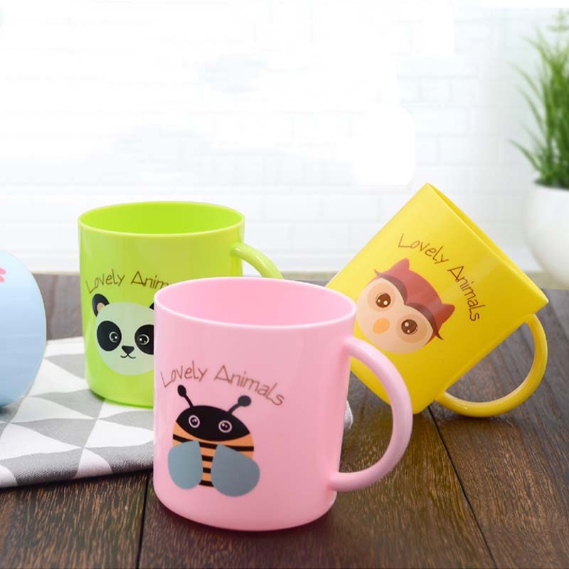 Taza de agua de 200ml para bebé, vaso de alimentación de bebé de Salud Ambiental, vaso de zumo de leche de dibujos animados para niños, 1 ud.