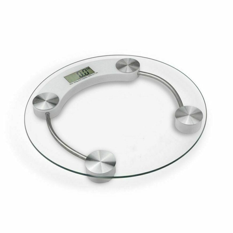 Balance de poids numérique, en verre trempé, pour la salle de bain, pour la maison