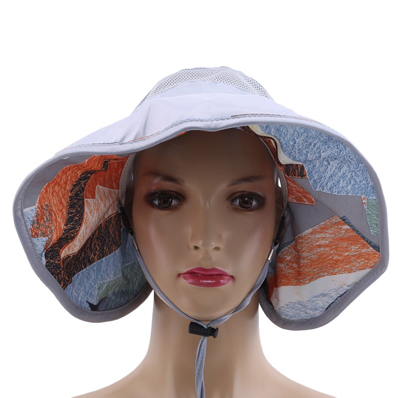 Vårsommersolhatt lue solbeskyttelseshatt stripe justerbar tom topp dameluer dame enkelhet stor bremmet