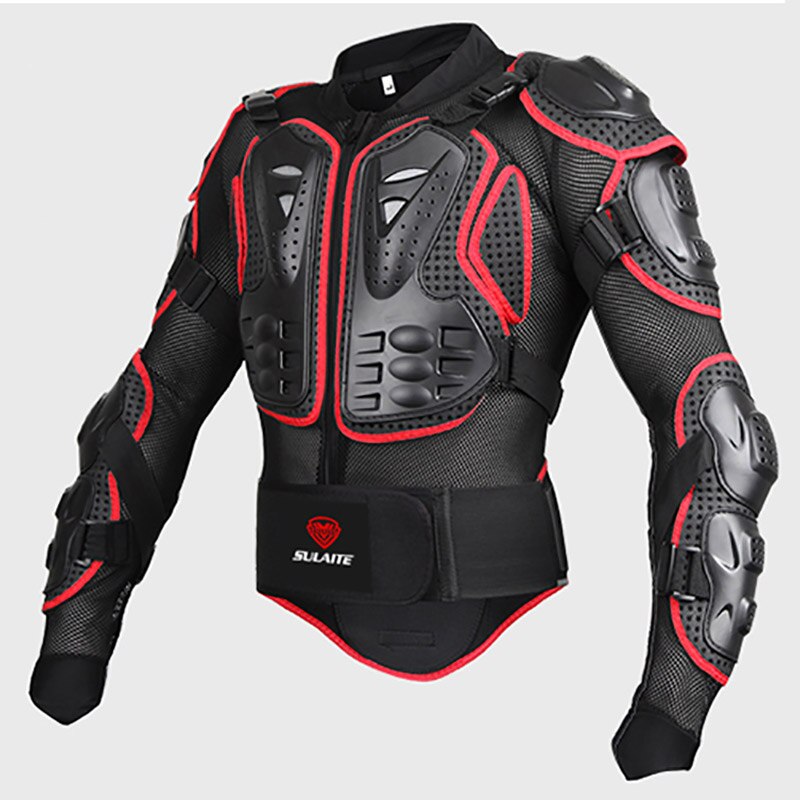 Moto Rcycle Armor Jassen Full Body Bescherming Kleding Protector Moto Jas Cross Armor Protector Moto Cross Body Armor: RED color / xxxxl