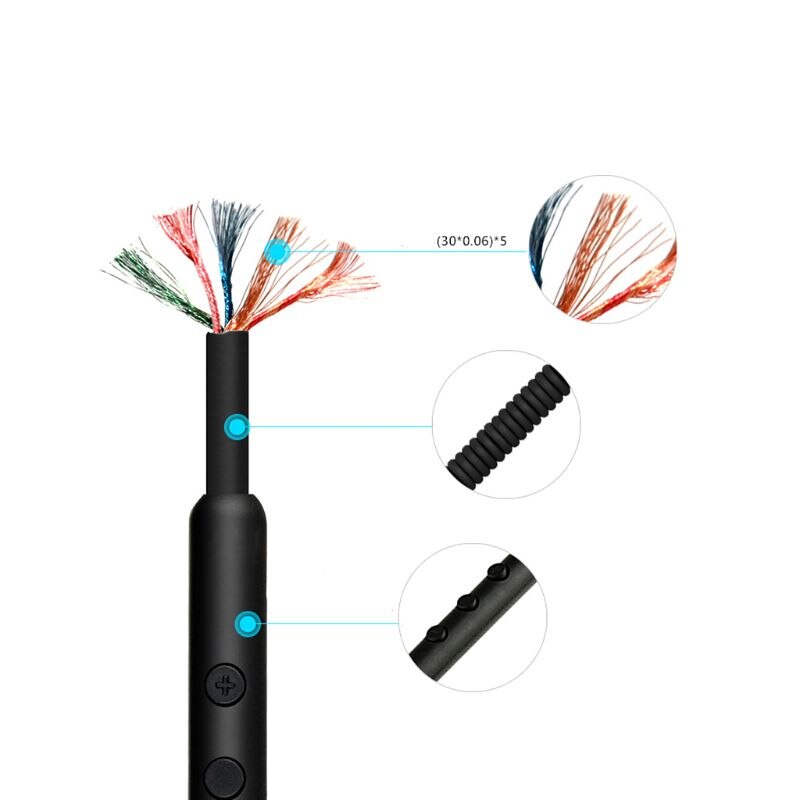Vervanging Audio Kabel Voor Marshall Major Ii Monitor Mid Hoofdtelefoon Cord Met Mic &amp; Volume Controle Remote