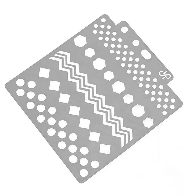 Pochoirs hexagonaux pour peinture, Scrapbooking, gaufrage, estampage, Album, artisanat, 62KD: Default Title