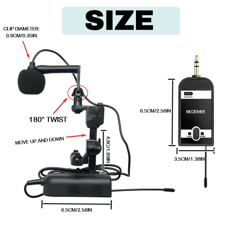 Violin microphone high-fidelity condenser microphone stage performance