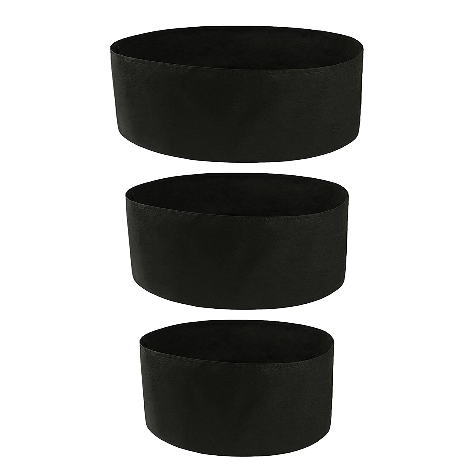 Round Felt Grow Bags Aeration Container Garden Plant Pot Wide Use Holds Soil
