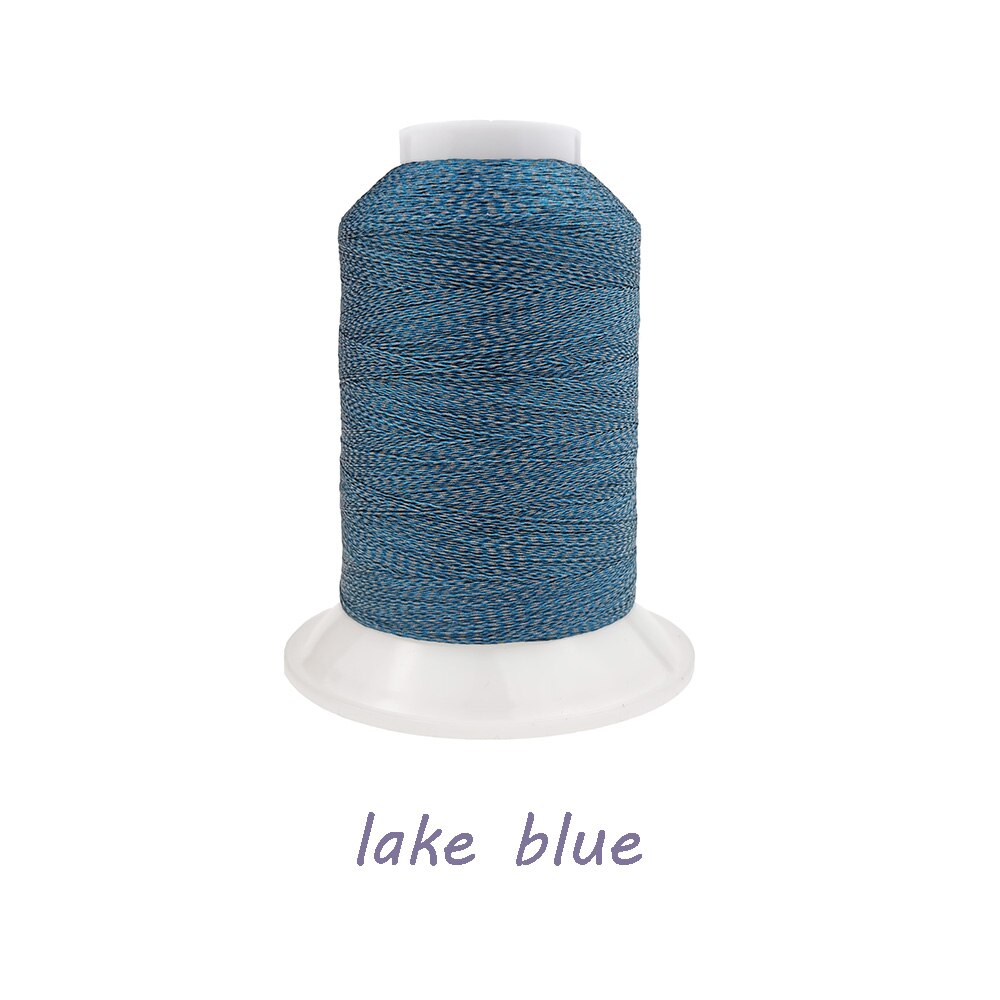 1000m Polyester Reflektierende Gewinde Handgemachte Stickerei Maschine 75d/2 Nacht Mehrfarbig für Sicherheit Kappe Kleidung DIY Fabrik Auslauf: See Blau