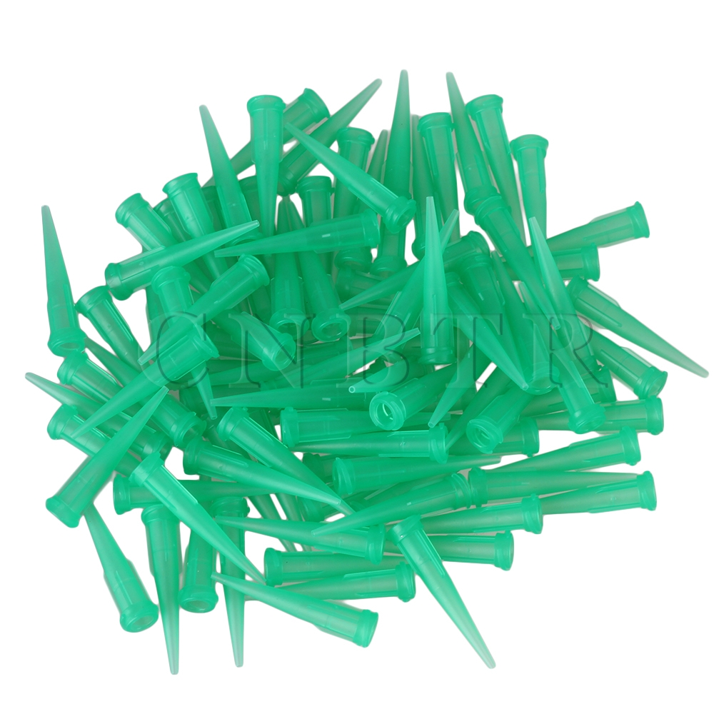 CNBTR 100 stks 18Ga TT Lijm Vloeibare Groene Industriële Doseren Stompe Naald Plastic Tapered Tip