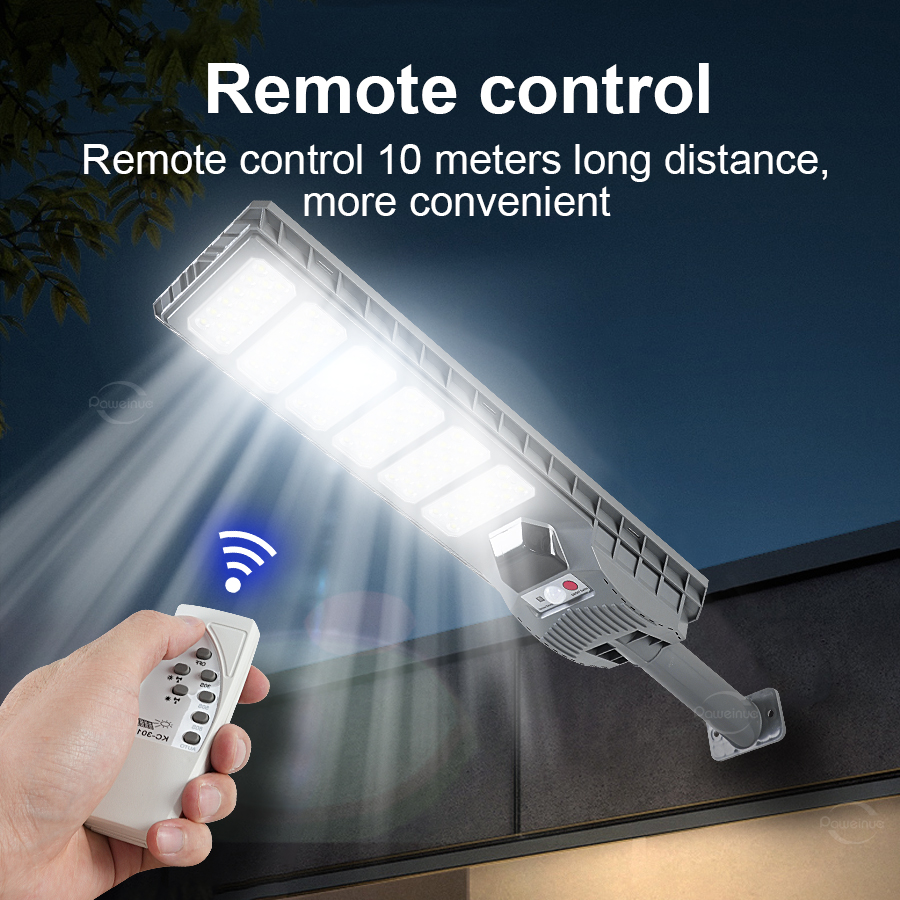 Luz Solar Externa 100000LM com Sensor de Movimento - Luminárias de Parede à Prova d'Água IP65, Iluminação para Jardim, Rua e Vila