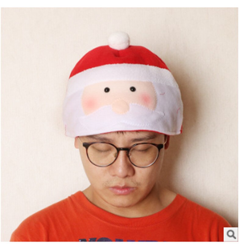 Adulto niños Navidad novedad sombrero disfraz gorra Reno Santa muñeco de nieve de Navidad: The old man