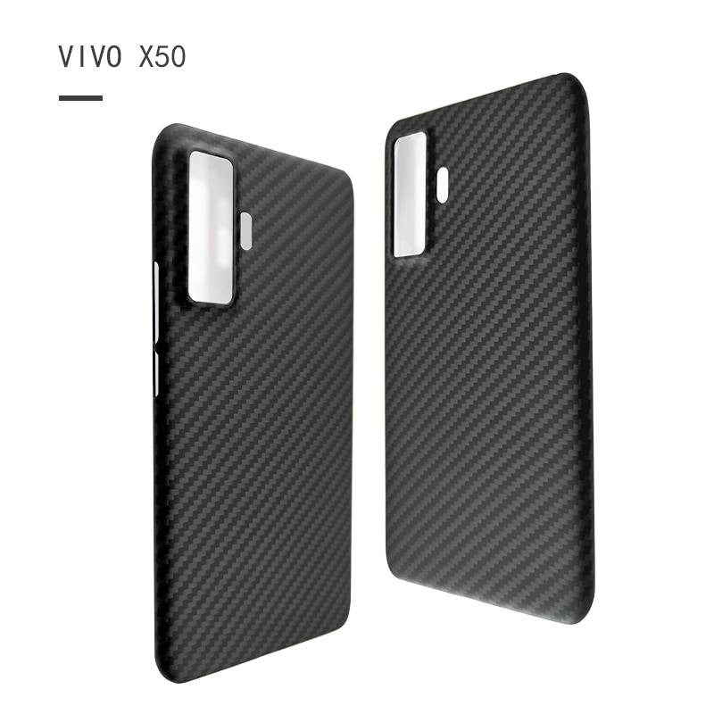 Carbon Fiber Beschermhoes Voor Oppo Ace2 Vivo X50 Telefoon, matte Aramid Fiber Ultra-Dunne Telefoon Case Oppo Reno 4/4 Pro