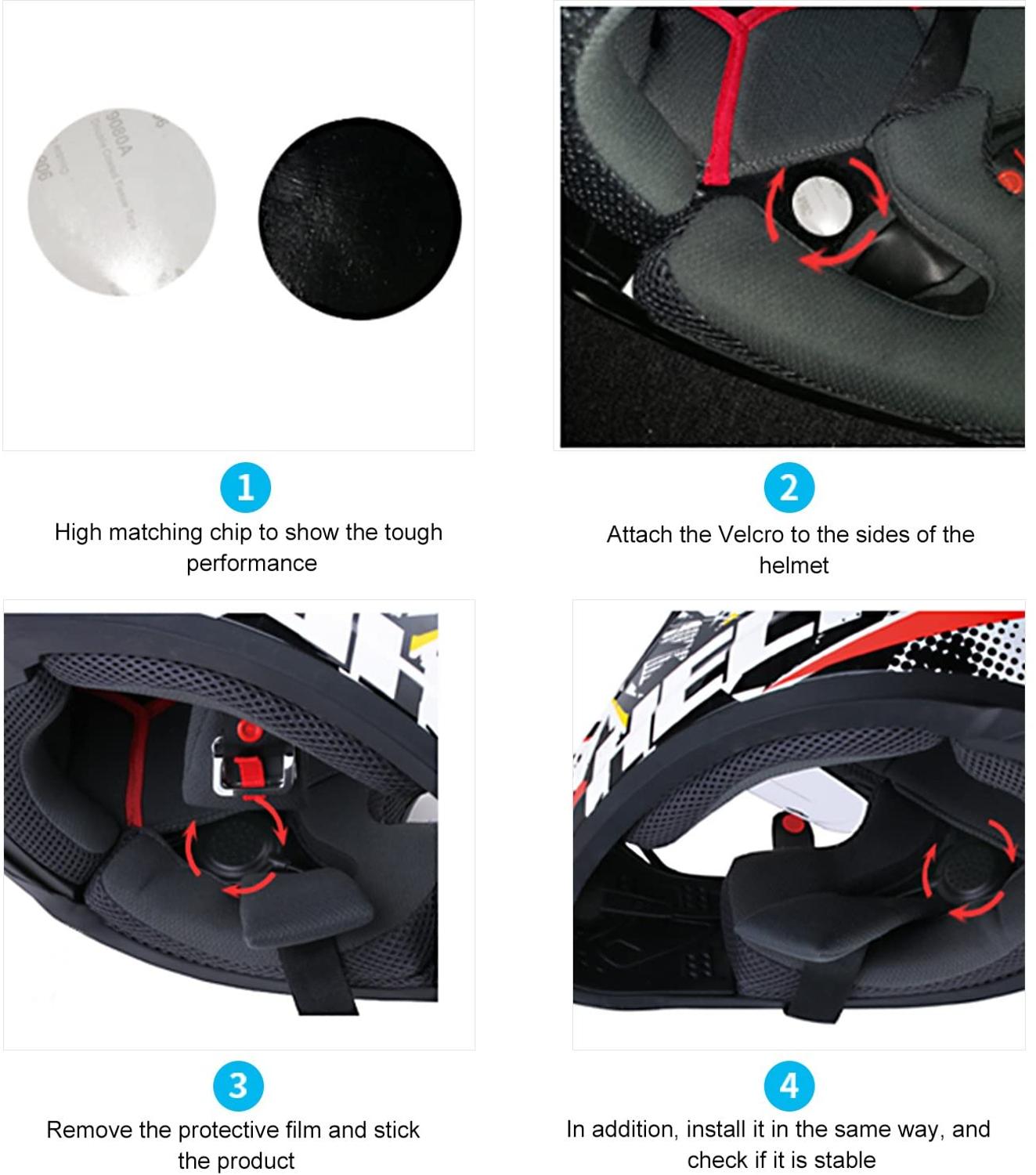 EJEAS Motorrad Helm Bluetooth 4,1 Headset E1 Gegensprechanlage Lautsprecher Kopfhörer Kommunikation Systeme Freisprecheinrichtung Anrufe für Motorbik