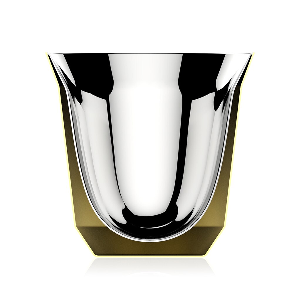 80ml dubbelvägg rostfritt stål espressokopp isolering nespresso pixie kaffekopp kapsel form söt termokopp kaffe muggar