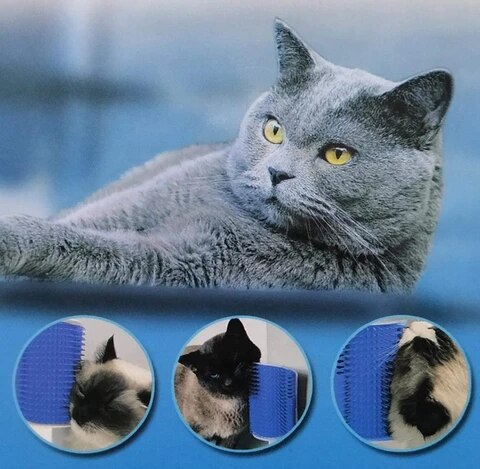 Pet Product For Cat Self Groomer Wall Brush Corner... – Grandado