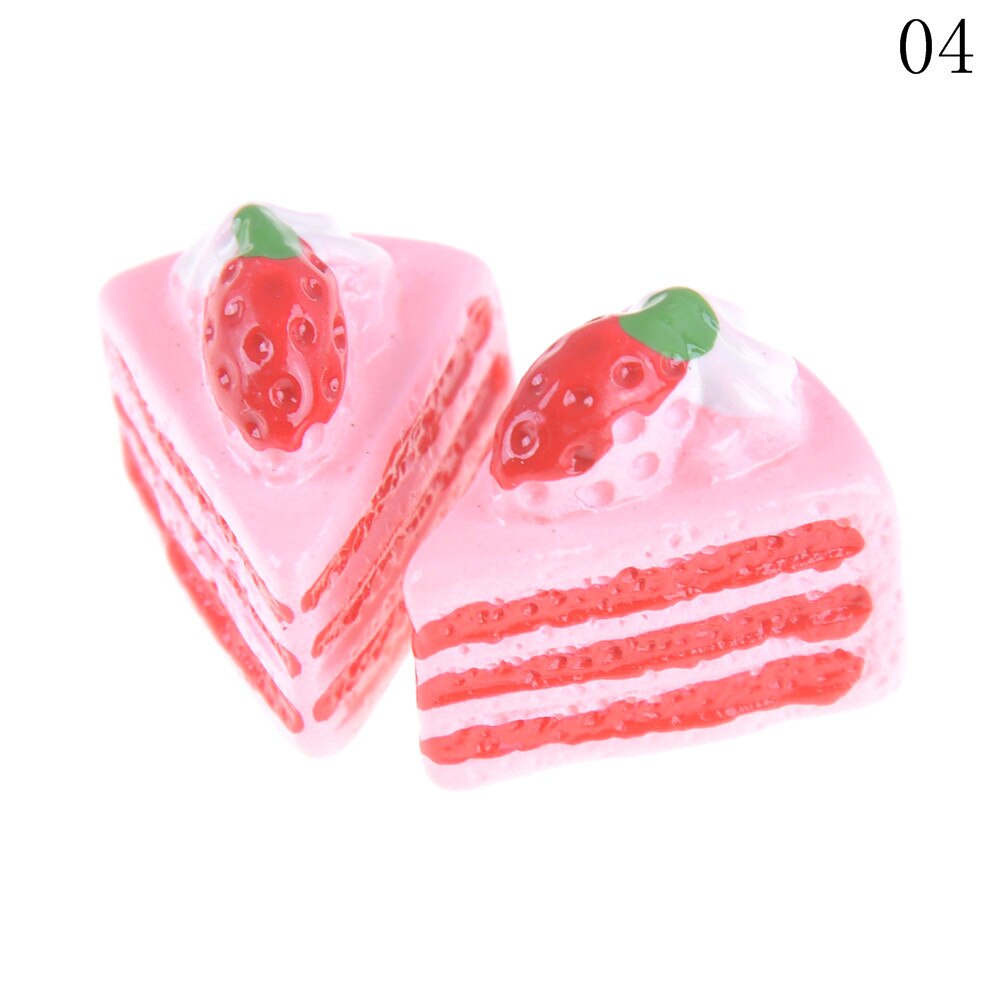Cute Mini Play Toy Fruit Food Cake Candy Fruit Hamburg Biscuit Donuts Miniature For Dolls Accessories Kitchen Play Toys: J 04