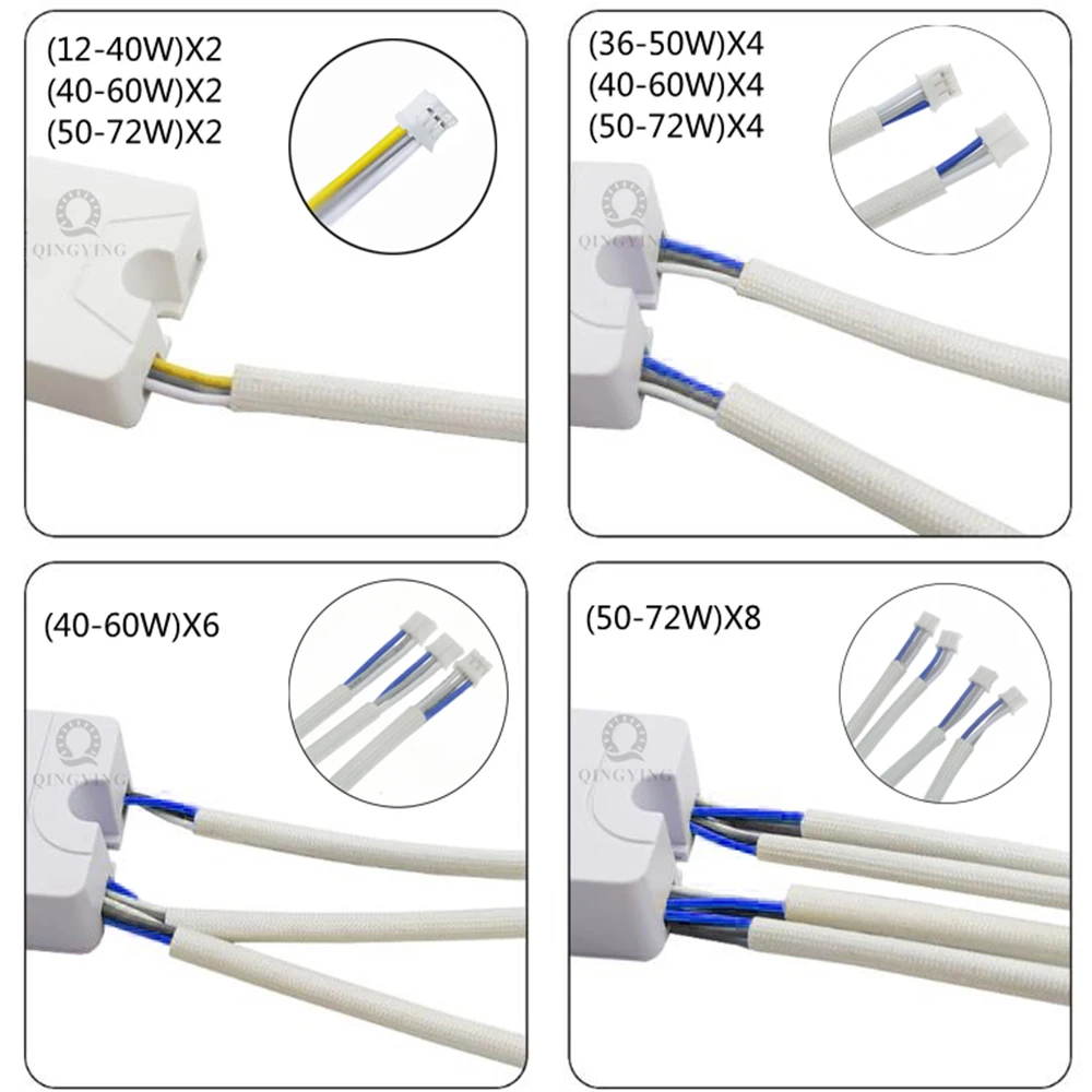 1 stücke AC220V 2,4G RF Fernbedienung Intelligente LED-treiber 12-40 W 36-50 W 40-60 W 50-72 W X2 X4 X6 X8 240mA Dimmen Fahrer