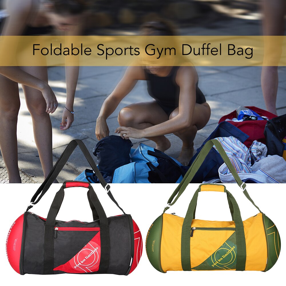 15 kg Outdoor Sports Duffel Bag Waterproof Gym Fitness Bag EVA + 600D Folding Workout Exercise Carry Bag Travel Luggage Pack