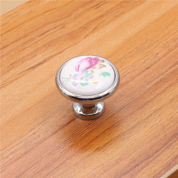 10 stks 32mm Kleurrijke Keramische ronde Kast Knoppen Deur Handgrepen Kast Lade Kast Meubels Handvat Knoppen: J