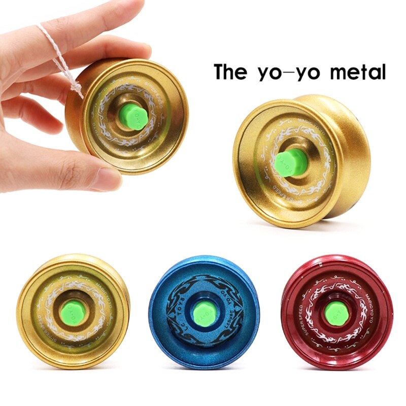 Yo-zos con eje de cuerda, juguete tradicional, 1 ud.