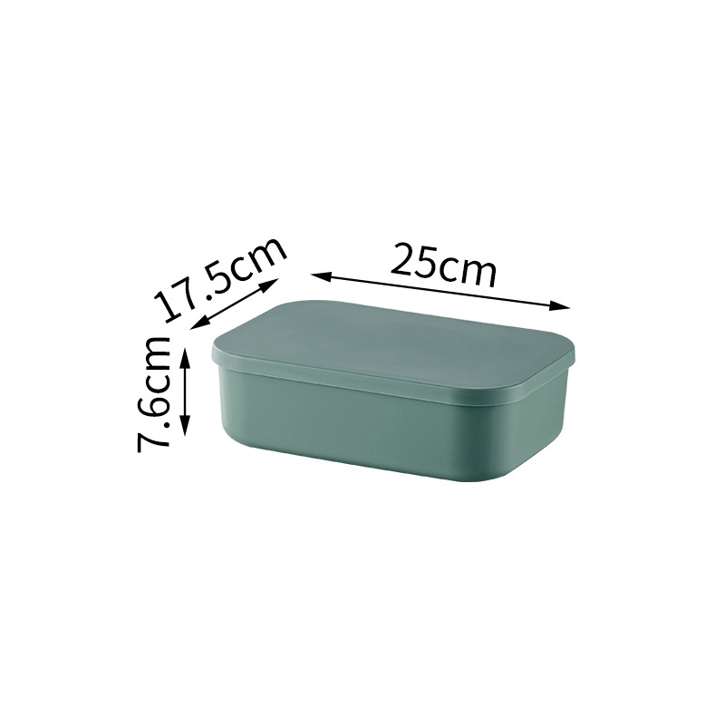 Plastic Storage Box Underwear Toy Stationery Organizer Makeup Jewelry Case Laundry Basket Kitchen Containers for Food with Lids: Blue