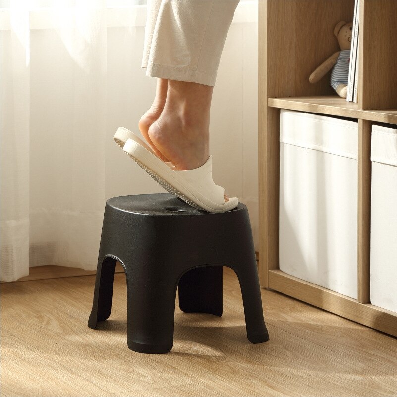 Household Bathroom Plastic Children's Stool Thickened Anti-slip Shoe Changing Stool Kid's Stepping Bench Stable Bedside Stools