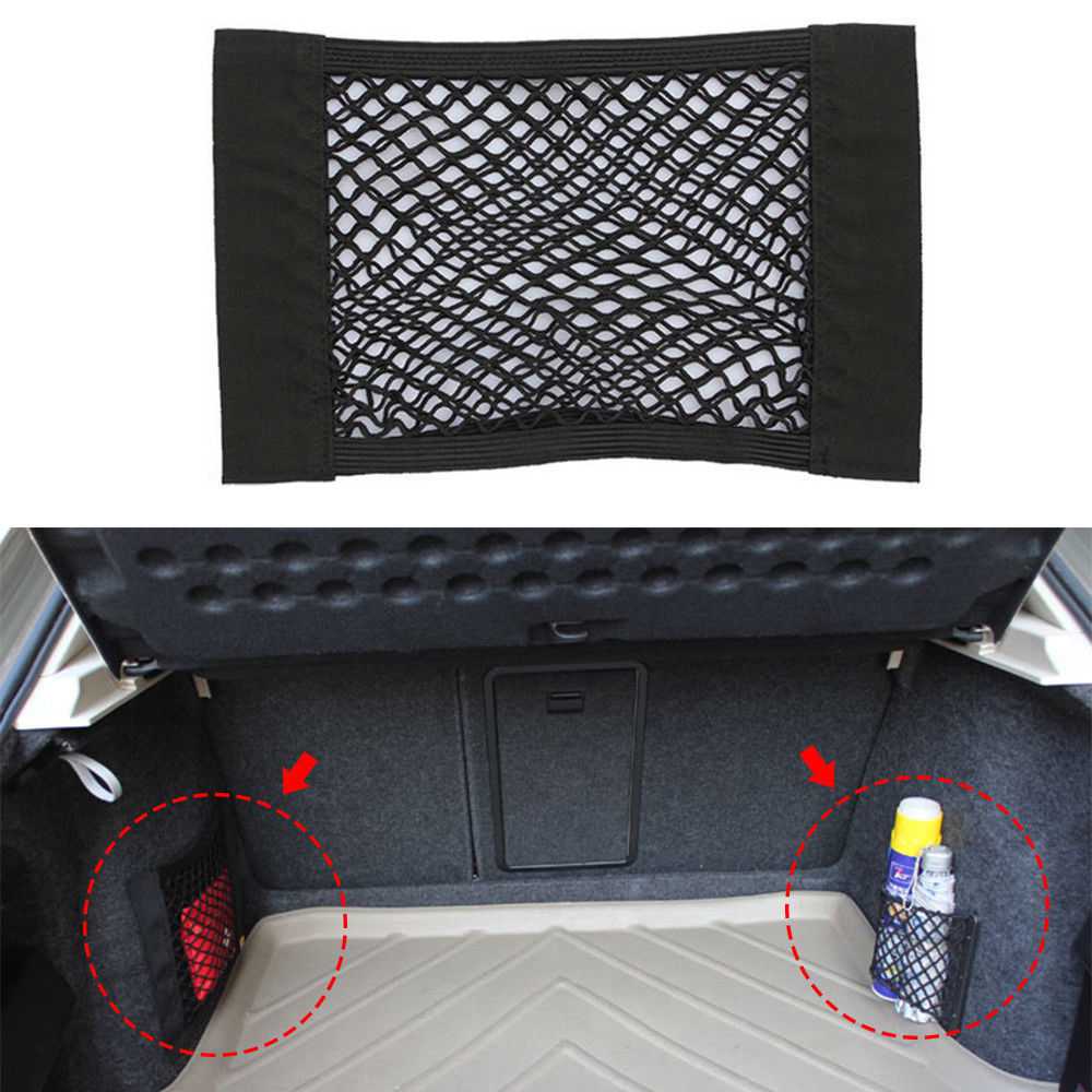 Til skoda fabia superb yeti octavia  a5 a7 bagagerum baggage sæde ryg elastisk opbevaring net organizer tilbehør