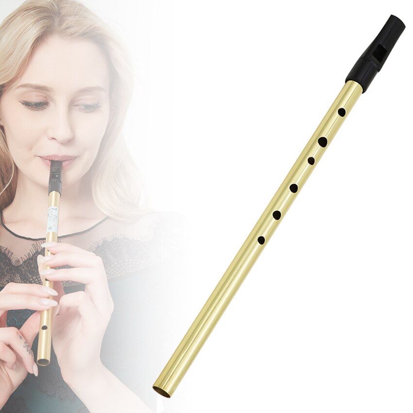 Irish Whistle Flute KeyC 6 Hole Clarinet Flute Tin Penny Whistle Nickel Plated Brass Musical Instruments for beginners