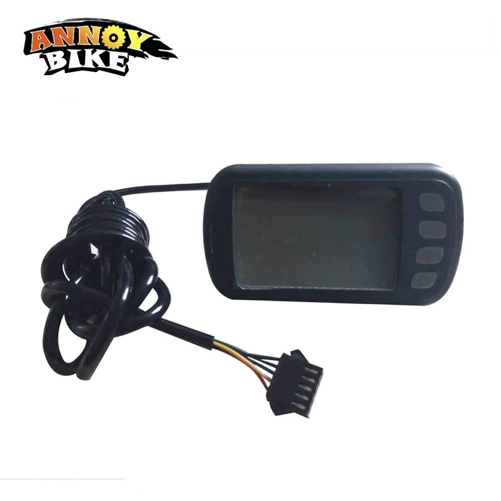 Mini écran LCD pour vélo électrique 24V 36V 48V Scooter moto speedmètre étanche Ebike affichage avec 5 fils de connecteur