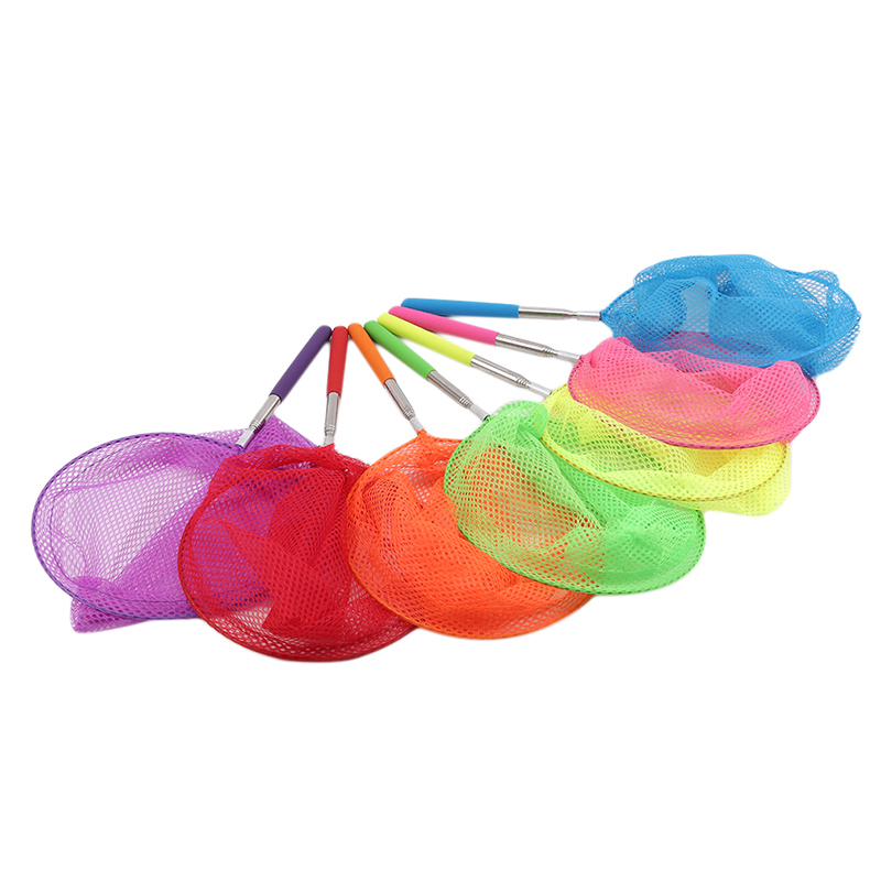 Filet de pêche rétractable en forme d'insectes, papillons et libellules, portable, jeu amusant pour enfants
