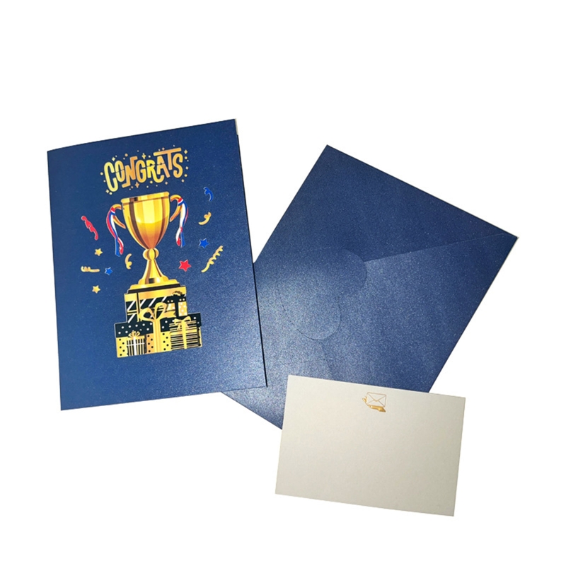 3D Happy Graduation Pop up Card Blessing Message Greeting Cards M6CE