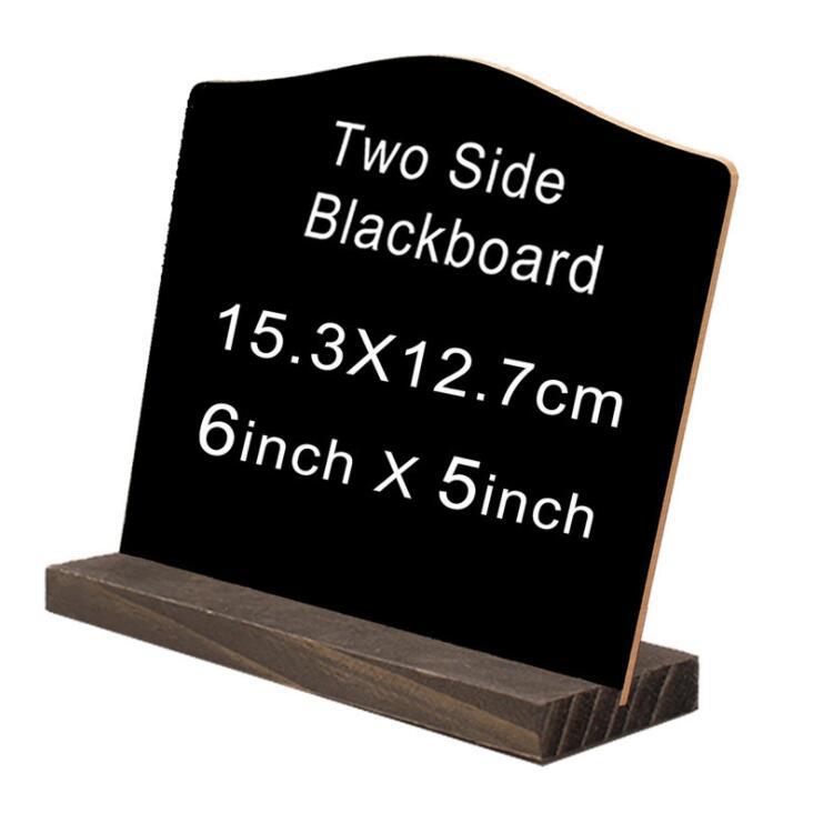 A6 Table Top Blackboard Stand Menu Stand Price Display Chalk Notice Board Counter Top Bulletin Board Desk Sign Poster Stand: design 1