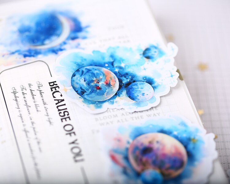 15 Stuks Planet Stickers Ambachten En Scrapbooking Stickers Boek Student Label Decoratieve Sticker Diy Briefpapier
