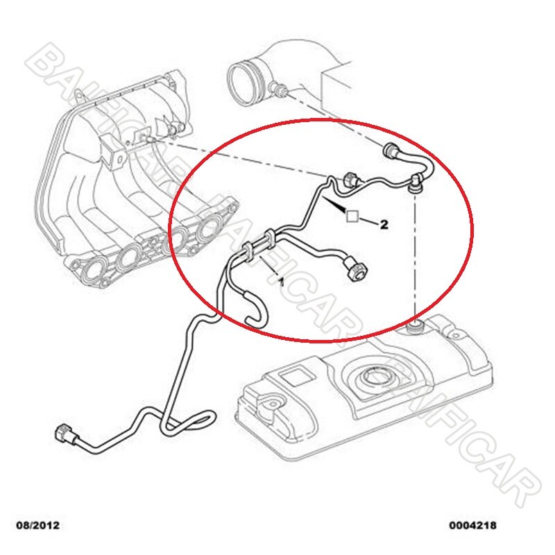 Baificar Brand Genuine Engine Rocker Cover Breather Pipes Crankcase Exhaust Hose Pipes For Peugeot 206 207 Citroen C2 1.4