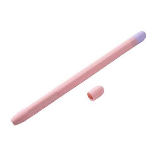 Soft Silicone Pencil Cases For Apple Pencil 1/2 Tablet Touch Pen Stylus Protective Sleeve Cover Anti-lost For iPad Pencil Acce: Pink  1