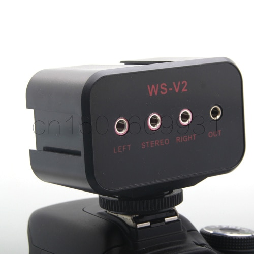 WWS-V2 2-Channel Universal Microphone Audio Adapter Mixer with Stereo & Dual Mono 3.5mm Inputs for DSLR Cameras & Camcorders