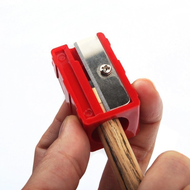 Kettu hymyilevä biljardi snooker vihjeet kärki teroitin työkalut musta/punainen värit biljarditarvikkeet