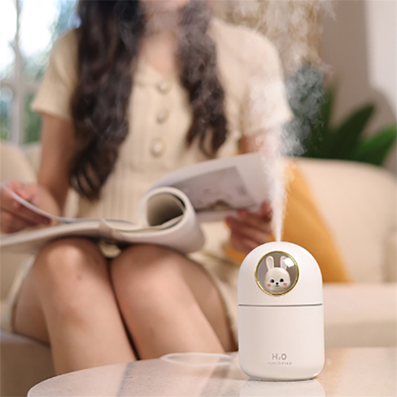 KBAYBO – Mini diffuseur de chambre pour voiture, humidificateur, mignon, animaux de dessin animé, purificateur d&#39;air, brumisateur H2O, USB, diffuseur Portable d&#39;aromathérapie, 300ML