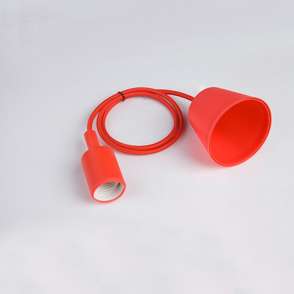 E27 Hängen Lampe Basis Birne Halfter DIY Buchse Bunte Silikon Linie Kronleuchter Beleuchtung Punkt Gummi Decke Leuchte Hause: verrotten