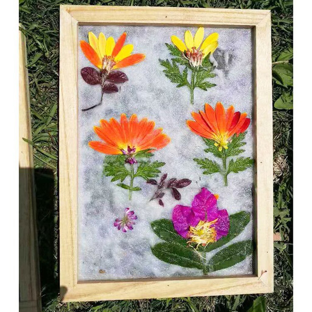 2sets Paper Making Mold Papermaking DIY Wood Paper Making Mould Frame Screen Tools Paper Handcraft