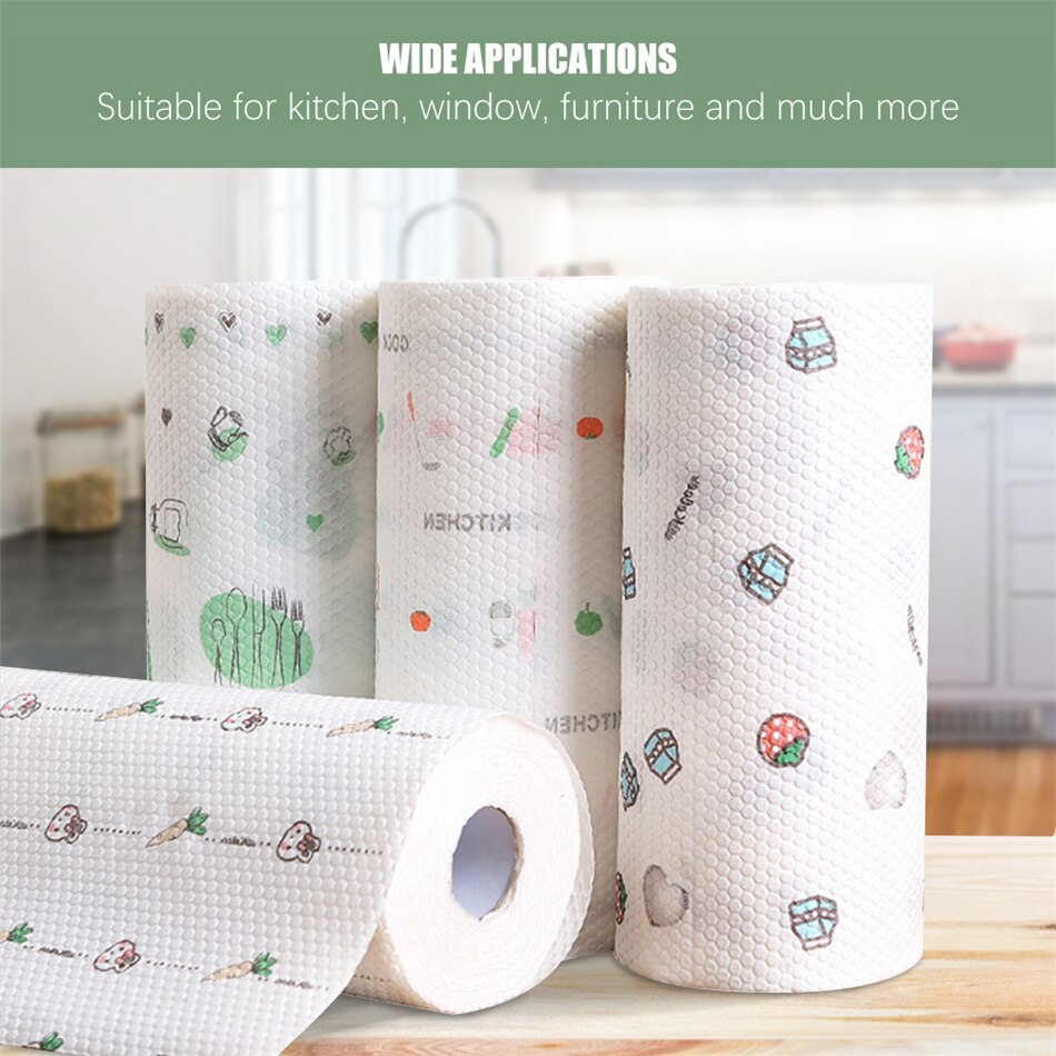 Paño de limpieza de papel desechable para cocina, Herramientas de limpieza, papel higiénico cómodo, capucha de Santa, filtro de aceite,