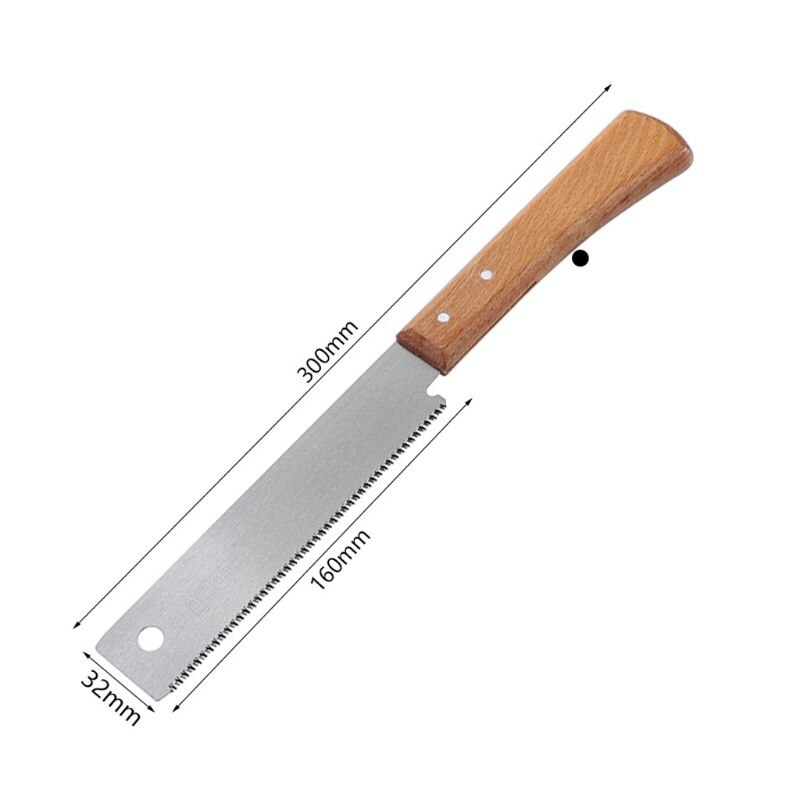 Mini Hand Sharp Practical Saw for Woodworking SK5 Carbon Steel Tenon Fine Tooth Wooden Handle Application for Gardening Woodwork