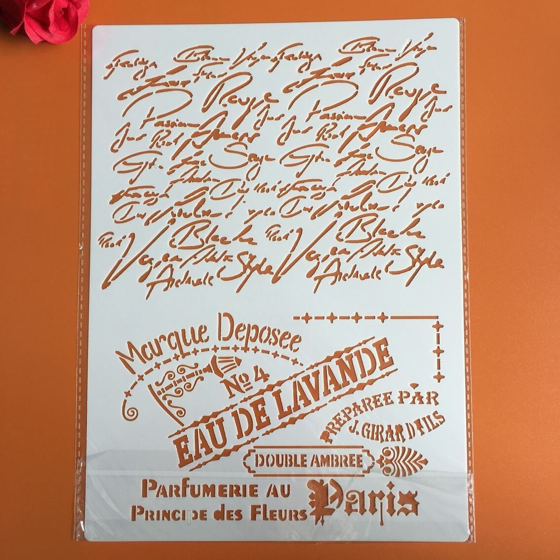 A4 29*21Cm Grown Bloemen Diy Stencils Muur Schilderen Plakboek Kleuring Embossing Album Decoratieve Papieren Kaart Template