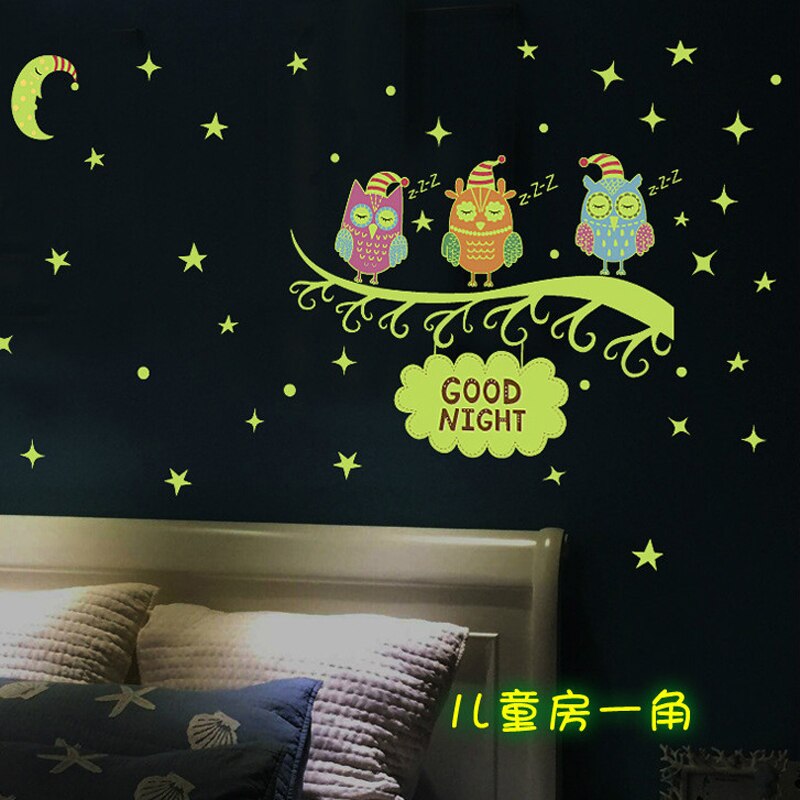 3d lichtstickers 3d lichtgevende stickers 3d lichtgevende stickers slaapkamerplafondstickers lichtgevende fluorescerende stickers huisdecoratie